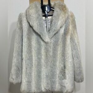 Russel Taylor Vintage Signature Collection Faux Fur Coat. 1950s - 1970s.